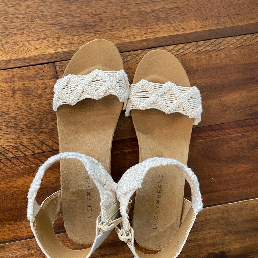 Lucky Brand Wedge Sandals - Picture 2 of 7